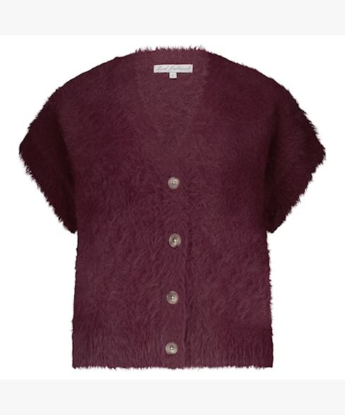 Red Button Sleeveless Fuzzy Ruby SRB4672
