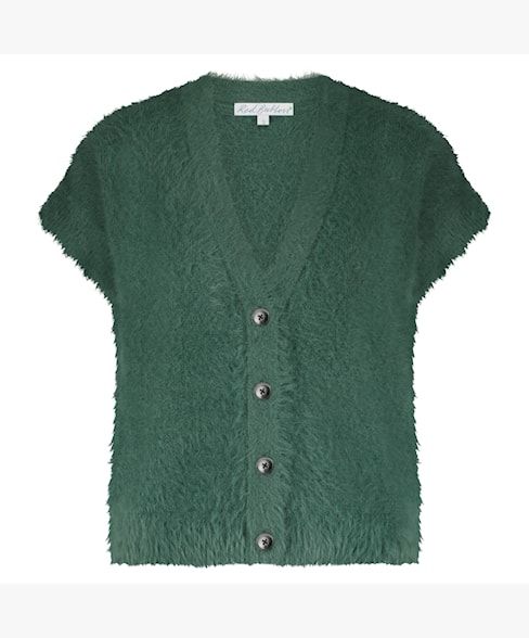 Red Button Sleeveless Fuzzy Pine SRB4672
