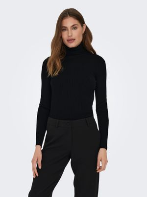 Only ONLKAROL L/S ROLLNECK PULLOVER KNT : Black 15165075