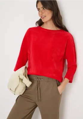 Cecil Cord T-Shirt Shape fiery red B324038