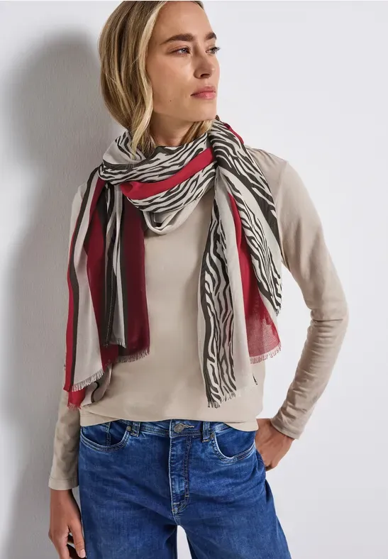 Street One Printed Modal Longscarf multicolor A572909