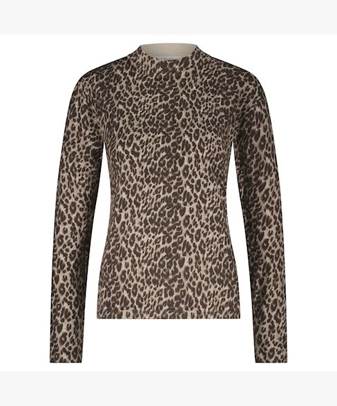 Red Button Sweet Animal Print Mid Brown SRB4746