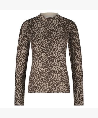 Red Button Sweet Animal Print Mid Brown SRB4746