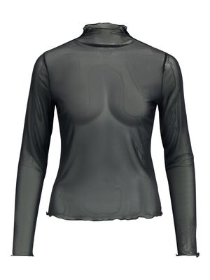 Object OBJNELA LS O-NECK MESH TOP REP Black 23046001