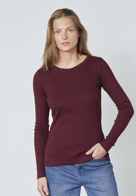 Sisters Point Longsleeve T-shirt Deep Bordeaux 15797 EIKE-LS
