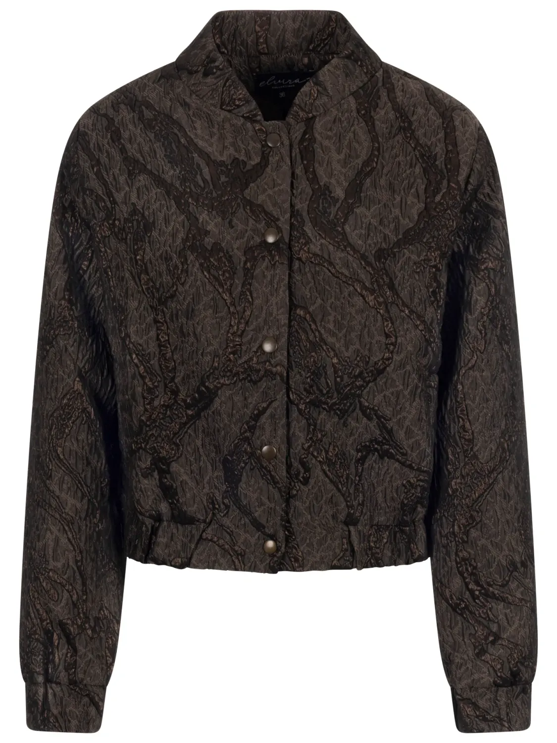 Elvira Bomber Fien Brown Marmer E4 25-012