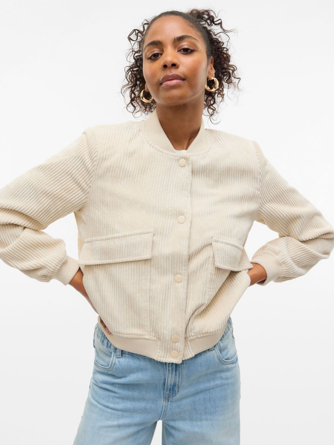 Vero Moda VMRAINIE AMALA SHORT JACKET Oatmeal 10329729