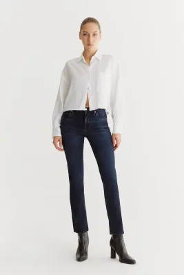 Cup Of Joe Denim high waist straight True Blue Hannah