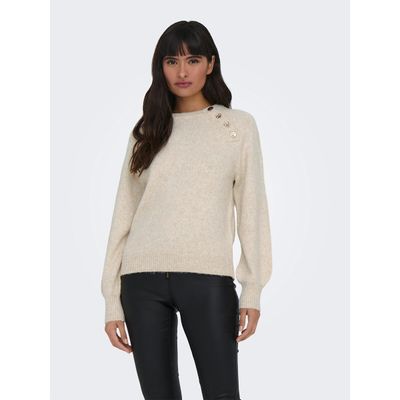 Only ONLEMMA LIFE LS BUTTON ONECK KNT NO: Pumice Stone 15302253