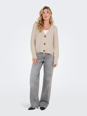 Only ONLZOEY L/S REGULAR CARDIGAN KNT NO: Whitecap Gray/Melange 15332549