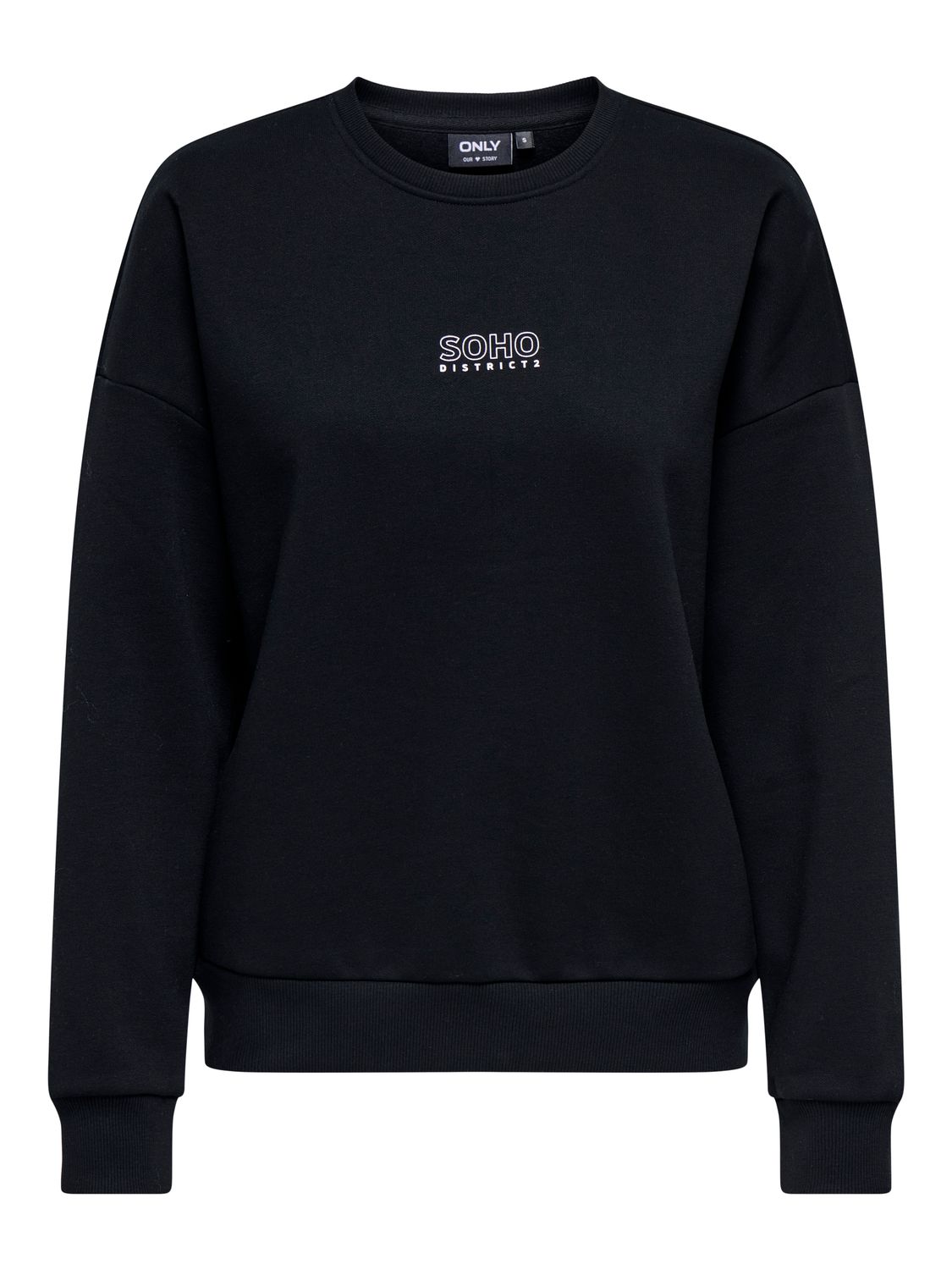 Only ONLZENJA BOXY L/S BOX SWT Black/Soho 15275525