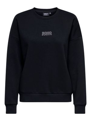 Only ONLZENJA BOXY L/S BOX SWT Black/Soho 15275525