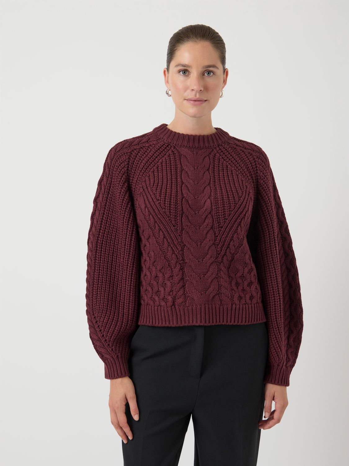 YAS YASNANSA LS KNIT PULLOVER S. Port Royale 26038761