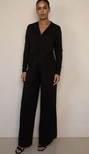 Freebird Jumpsuit Black Vasili LS