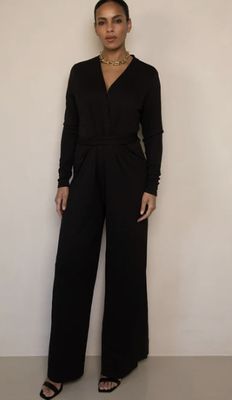Freebird Jumpsuit Black Vasili LS