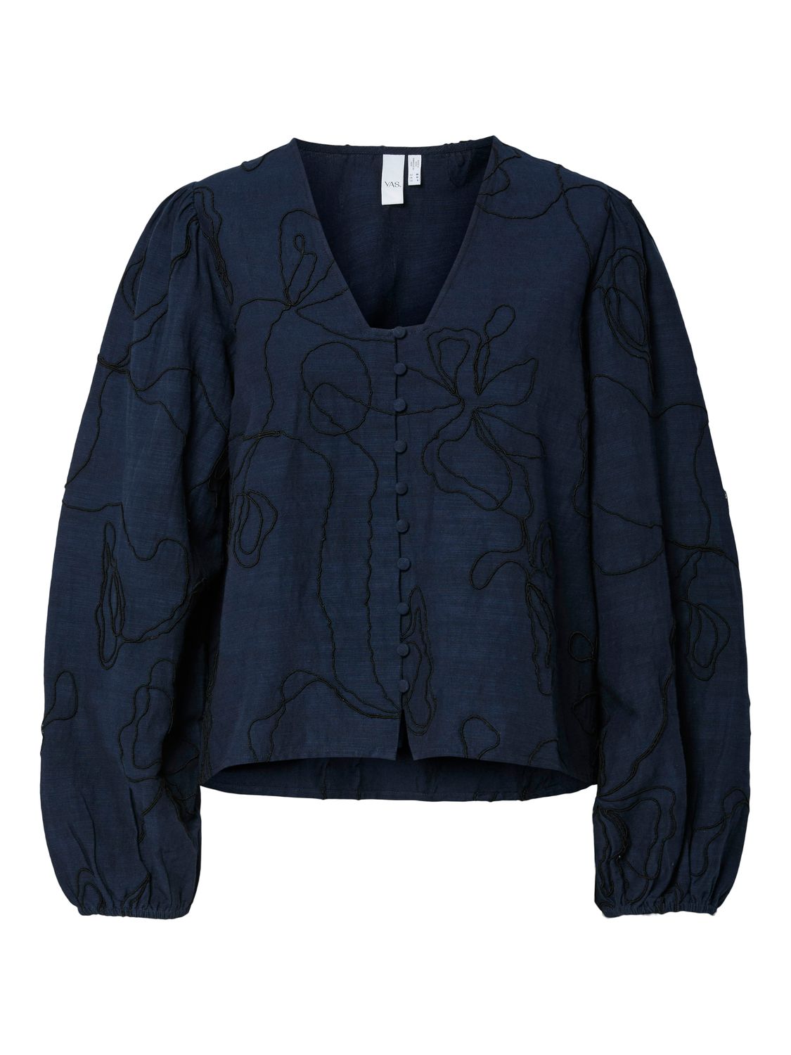 YAS YASJETTA LS SHIRT Navy Blazer/Black detail 26038643
