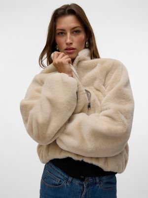 Vero Moda VMSONJALIGA SHORT JACKET GA BOO Oatmeal 10331291