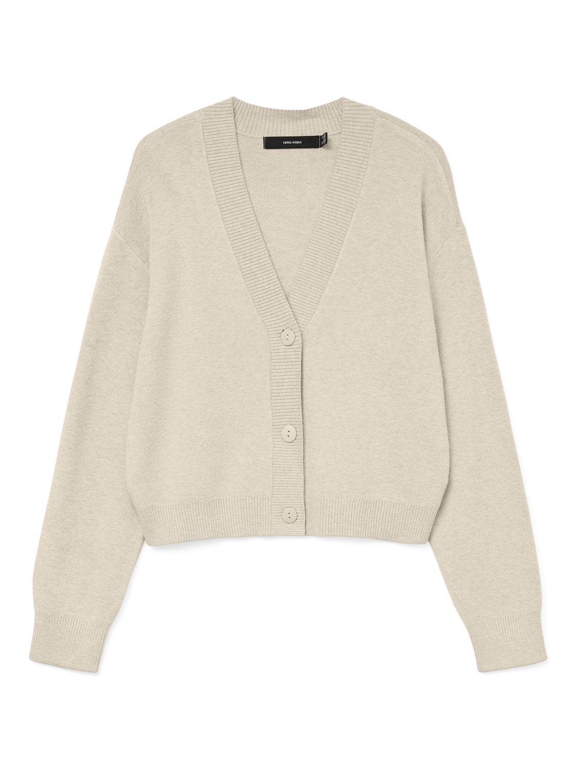 Vero Moda VMGOLD ART LS V-NECK CARDIGAN Birch 10332210