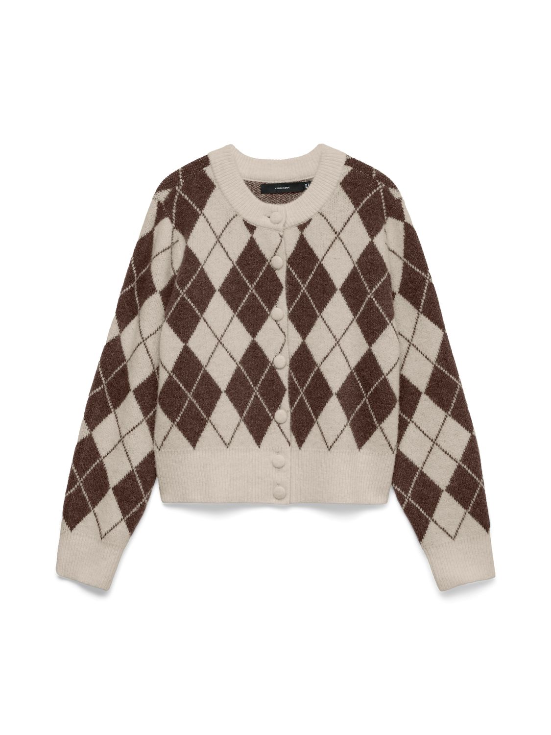 Vero Moda VMHALO LS O-NECK ARGYLE CARDIGAN EX: 175626001 10342792