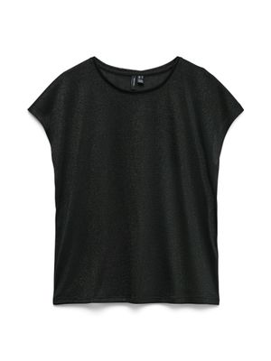 Vero Moda VMSARAH AVA SS TOP JRS NOOS Black/SILVER LUREX 10319988