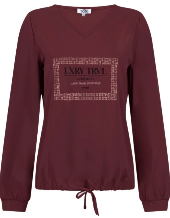 Zoso Longsleeve travel Bordeaux 255Fame
