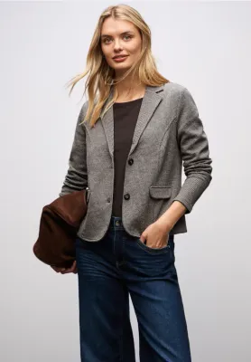 Street One QR Basic Blazer darkest brown A212822