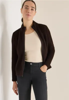 Cecil TOS Featheryarn Jacket tartufo brown B324146