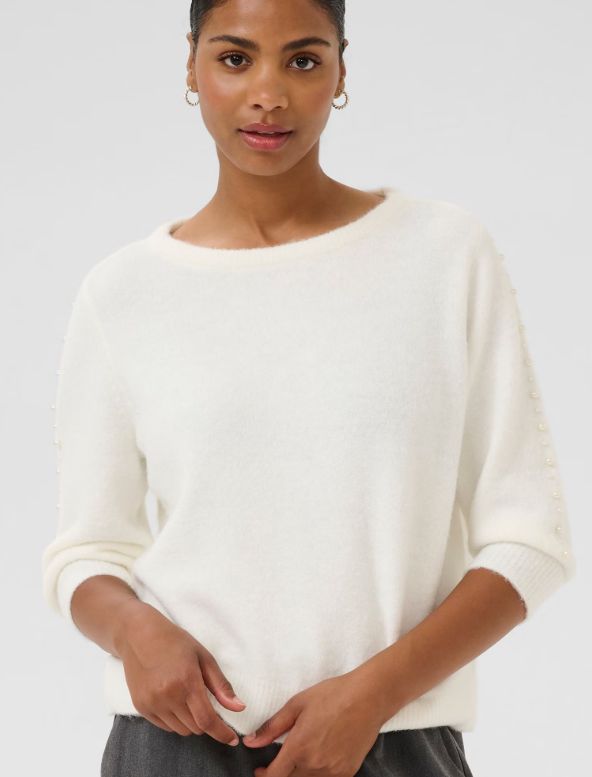 Kaffe pullover Chalk CC. KAbetty