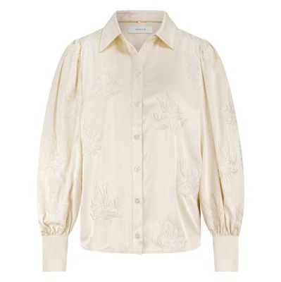 Nukus Preston Blouse Embroidery Off White NKF02069