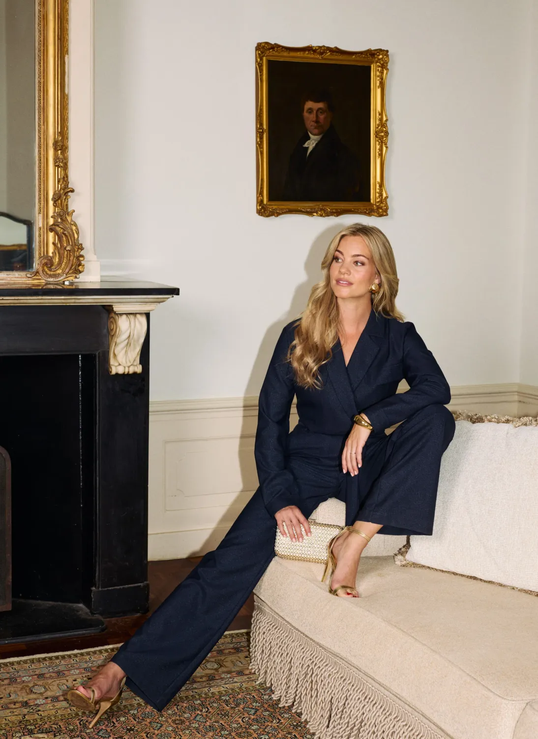 Freebird Jumpsuit Wv-Pes-Lurex-25-4 Deep Blue Yael