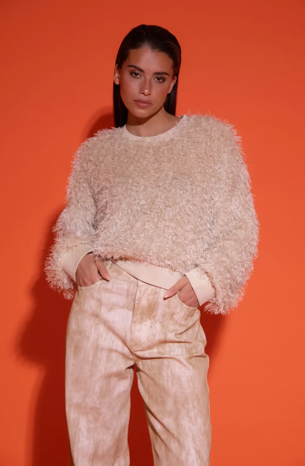 Studio Amaya Sweater Beige Fav