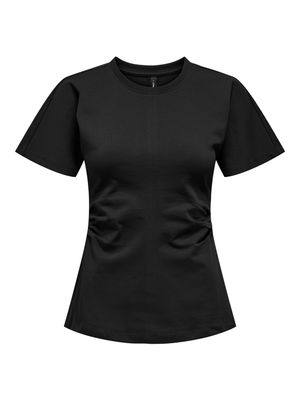 Only ONLMARIE S/S RUCHING TOP JRS NOOS Black 15365258