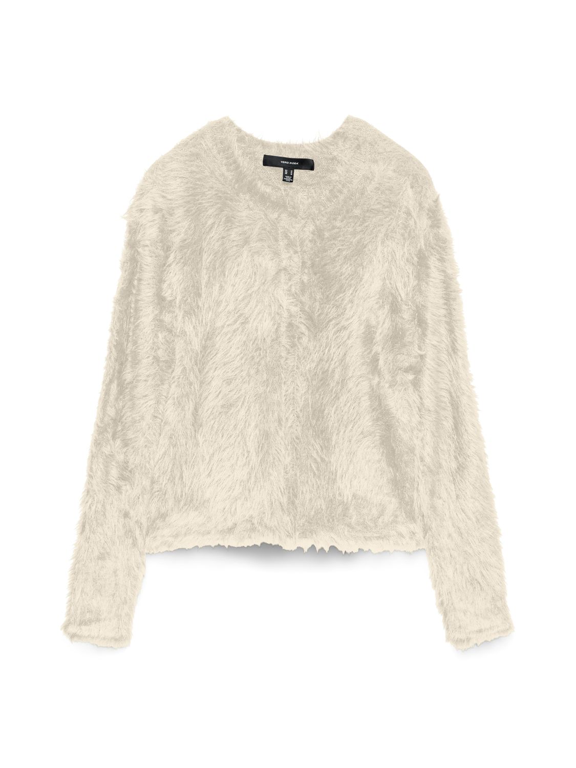 Vero Moda VMFLUFFY LS O-NECK CARDIGAN Birch 10337471