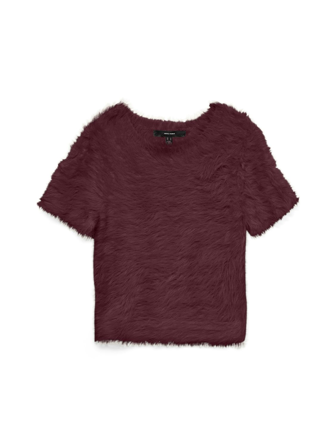 Vero Moda VMFLUFFY SS O-NECK PULLOVER Winetasting 10336640