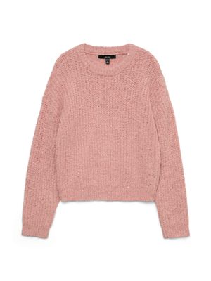 Vero Moda VMAMALI LS O-NECK PULLOVER Rose Elegance/W. IRI 10336703