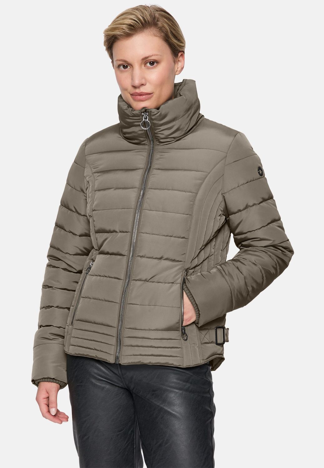 Covered ladies jacket - woven L615R Ronja2 brindle Ronja 2