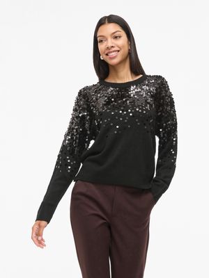 Vila VISIQUIN O-NECK L/S GLITTER KNIT TO: 295042001 14111877