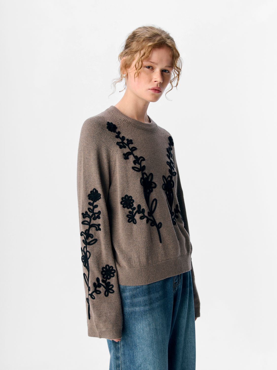 Object OBJLANEY RUBIN LS PULLOVER NOOS Morel/Melange black 23046233