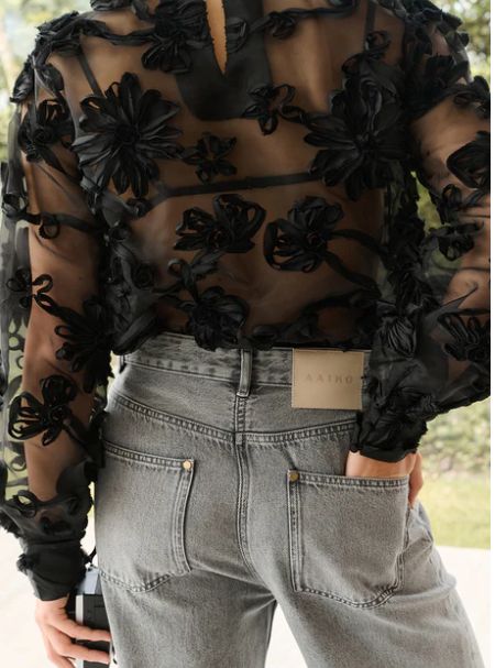 Aaiko LUCIA FLOWER PES 502 BLACK LUCIA FLOWER PES 502