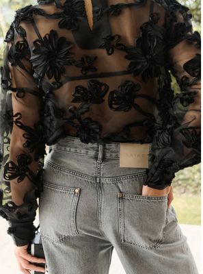 Aaiko LUCIA FLOWER PES 502 BLACK LUCIA FLOWER PES 502