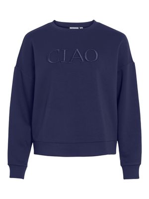 Vila VIREFLECT CIAO EMB L/S SWEAT TOP/LC Rhodonite 14112526