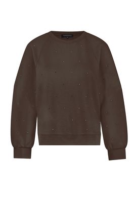 Tramontana Long-Sleeve Jumper Rhinestones Espresso C12-17-603 F
