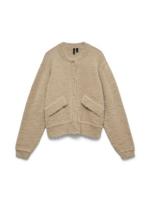 Vero Moda VMMAYSI LS KNIT BOMBER EXP Sesame 10349736