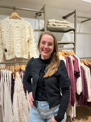 Only ONLPINJA L/S BALLOON CARDIGAN JRS Black 15365102