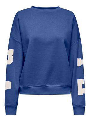 Only ONLSWEAT L/S BACK/SLEEVE PRINT SWT : Surf the Web/BIRCH HOUSTON PRI 1535679