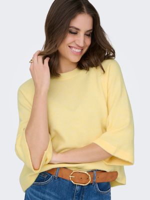 Only ONLSIMONI 3/4 PULLOVER KNT NOOS Mellow Yellow/MELANG 15333199
