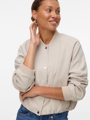 Vero Moda VMMAPLE LS BOMBER JACKET Silver Lining 10338752