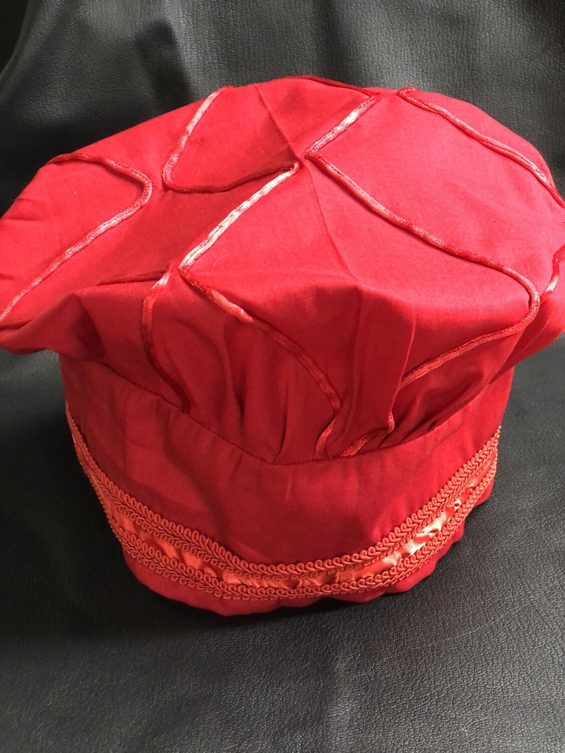 Ornated Battle Hat Red