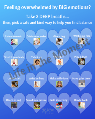 Kid&#39;s Mindfulness Poster- 16 option