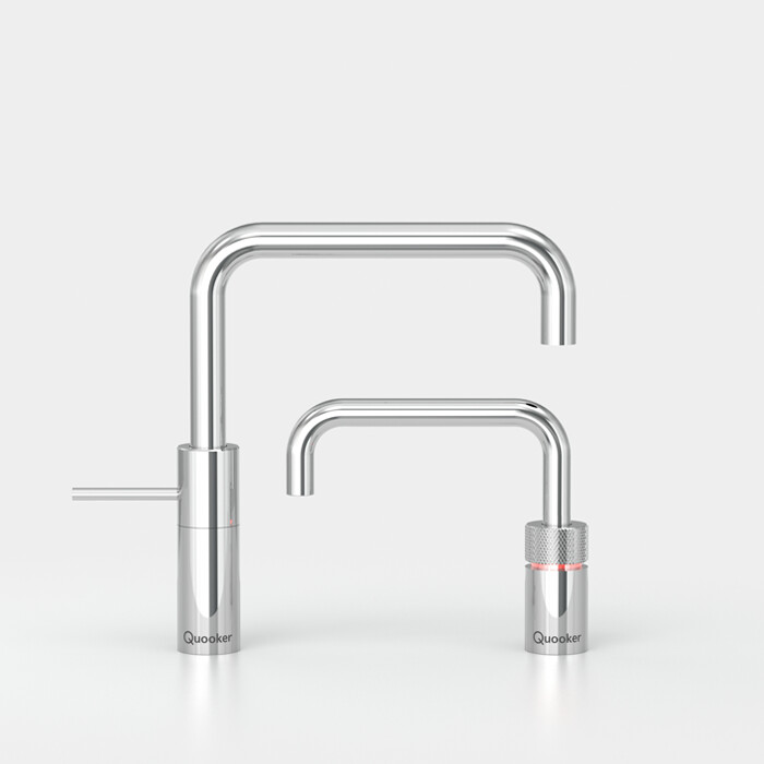 Nordic Twintaps Square - Chroom - Combi+ - Cube
